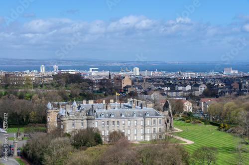 Holyrood Palace and Abbey in Edinburgh, Scotland