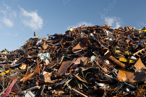 scrap metal heap photo