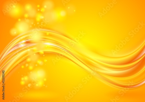Bright yellow wavy background