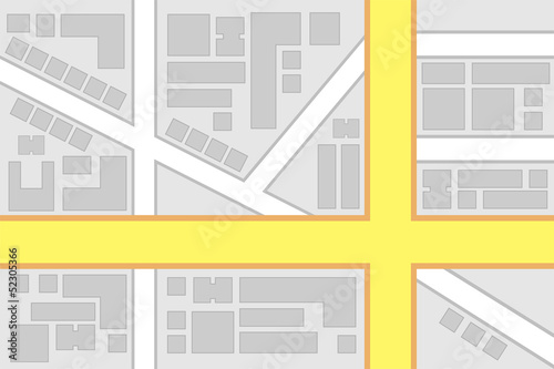 City Map Main Roads Intersection