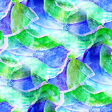 abstract blue, green avant-garde seamless wallpaper watercolor a