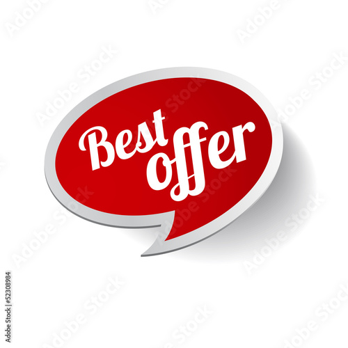 Red Best offer label