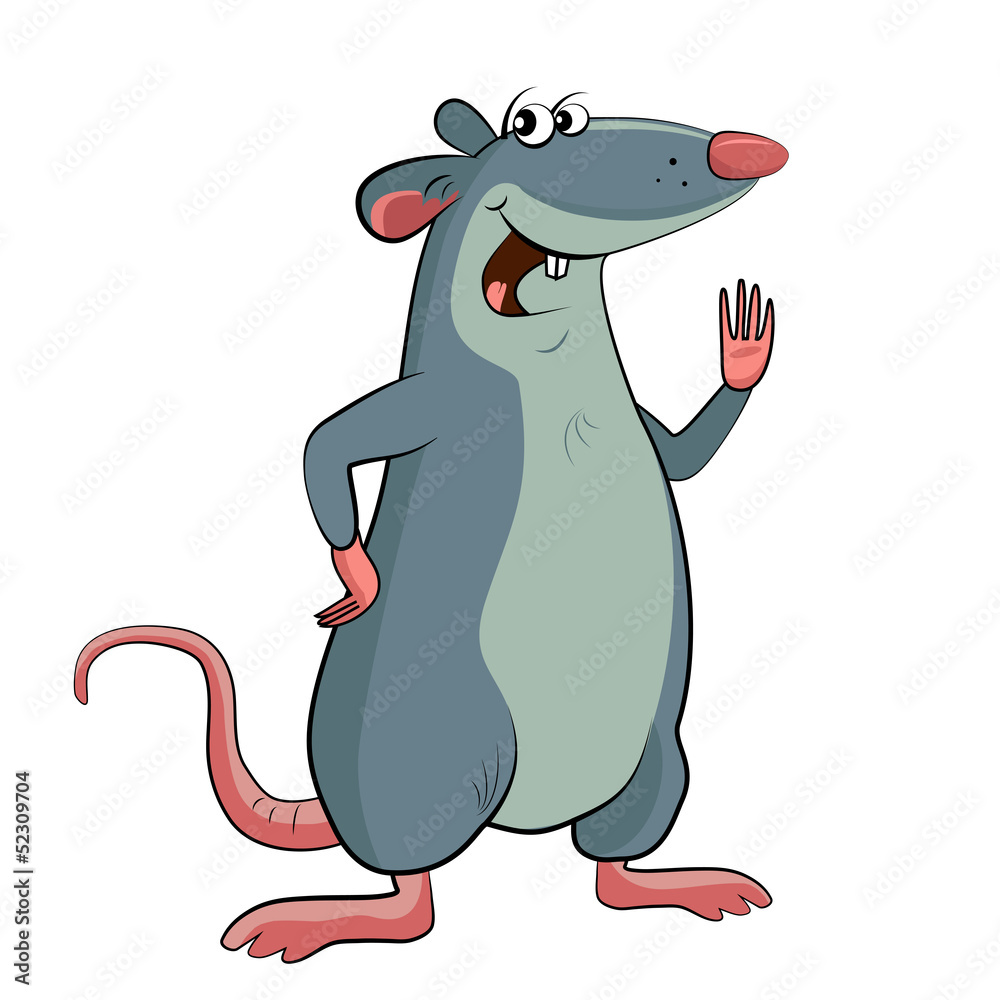 Fototapeta premium Mouse on a white background