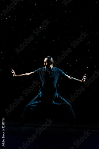 Asian Man practicing Martial Arts © Mat Hayward