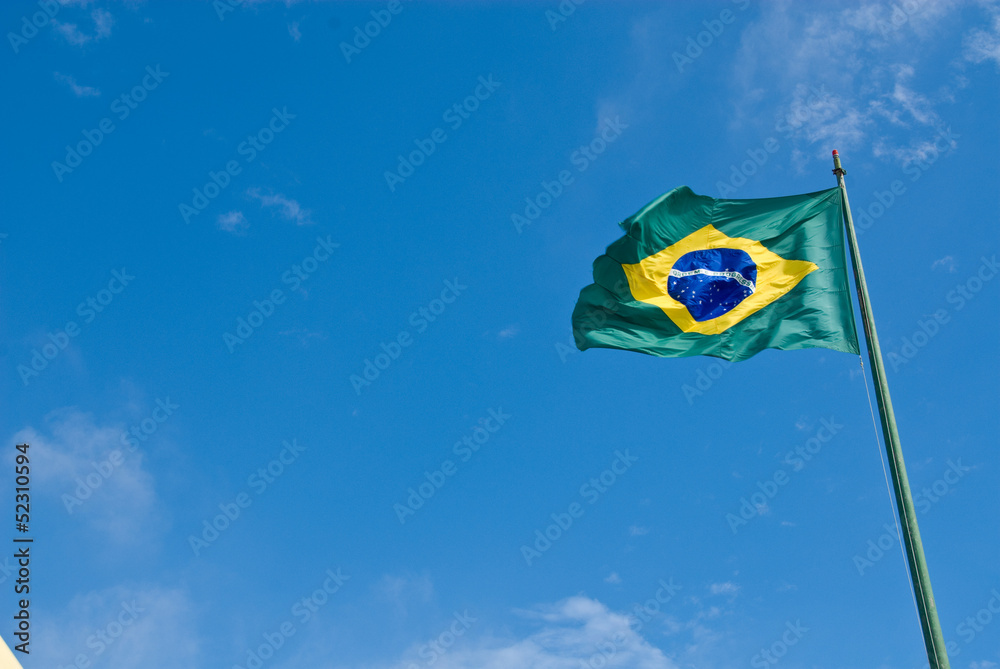 Foto de bandeira do Brasil do Stock Adobe Stock Foto de bandeira do Brasil do Stock Adobe Stock