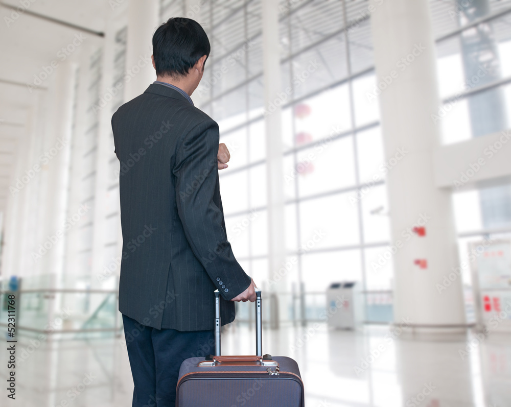 Business man at airport