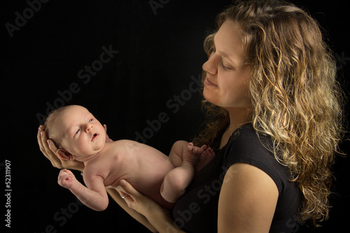Mother Holding Infant