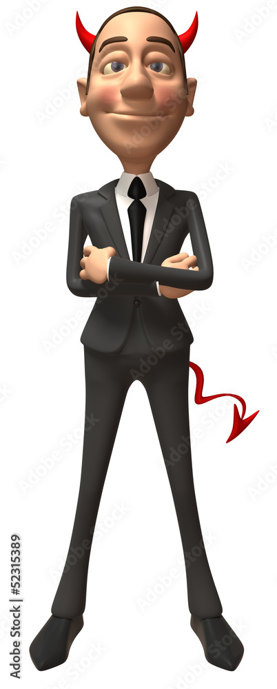 Obraz premium Evil businessman