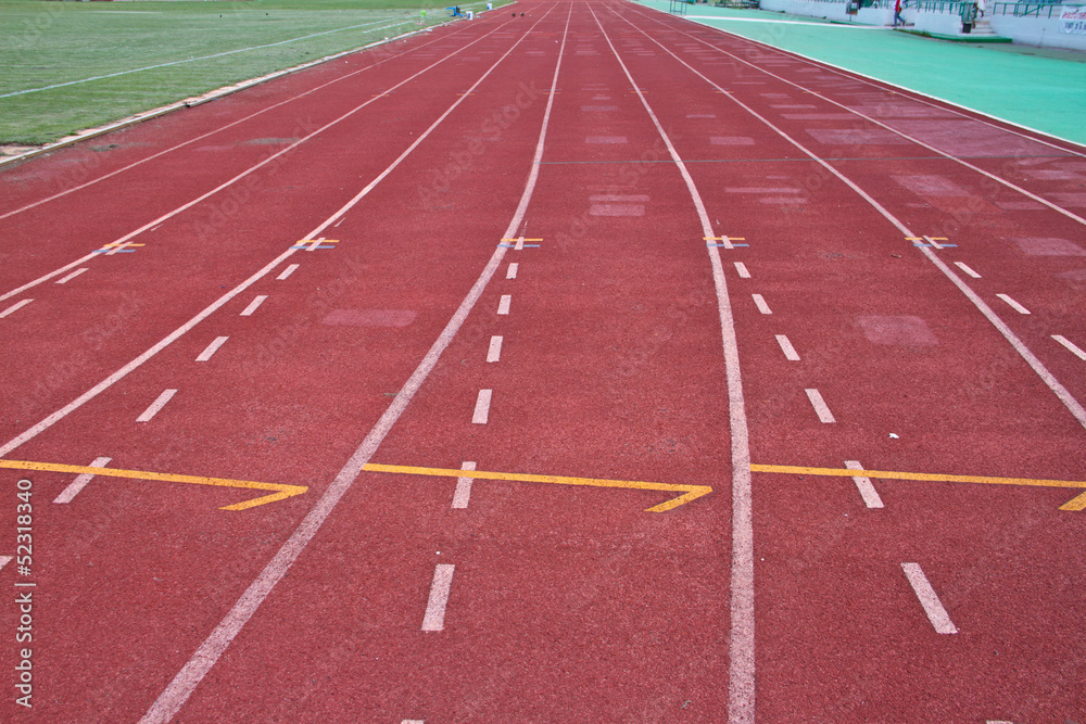 Running track rubber standard red color