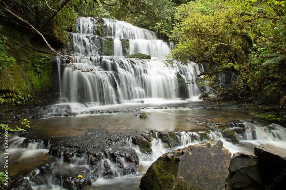 Neuseeland, Purakaunui Falls Neuseeland, Purakaunui Falls