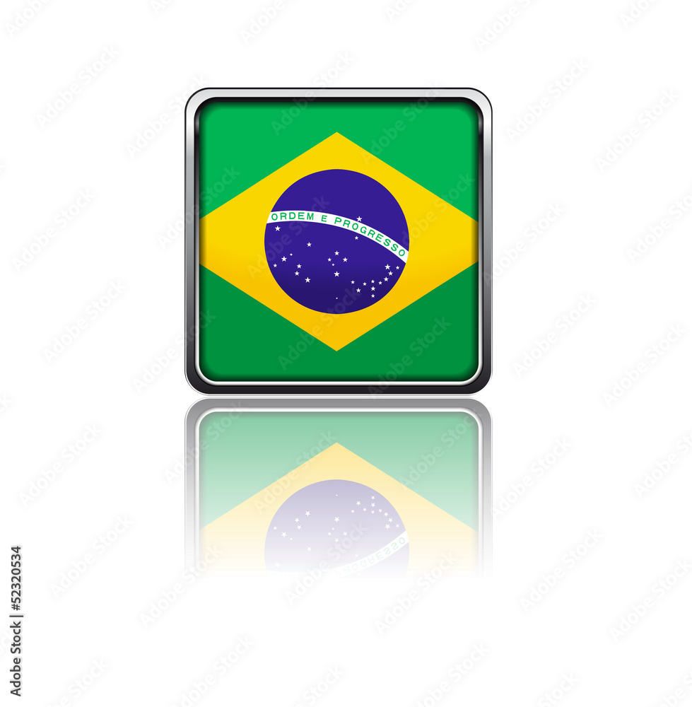 Obraz premium National flag of Brazil