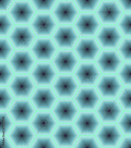 Abstract seamless pattern of hexagons.