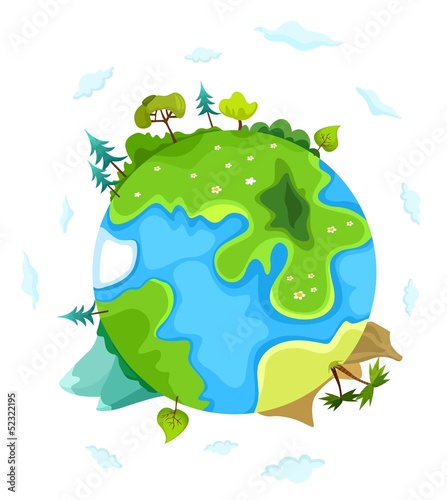 vector earth illustration