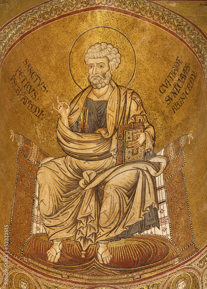 Palermo - Mosaics of saint Peter from Monreale cathedral