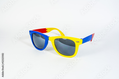 colorful sunglasses isolated