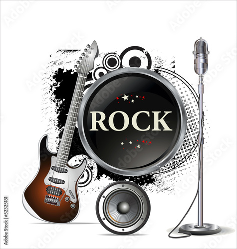 Rock music background #52325181