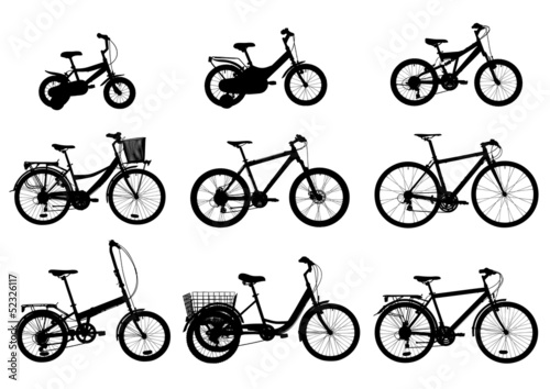 Different Style Bicycles