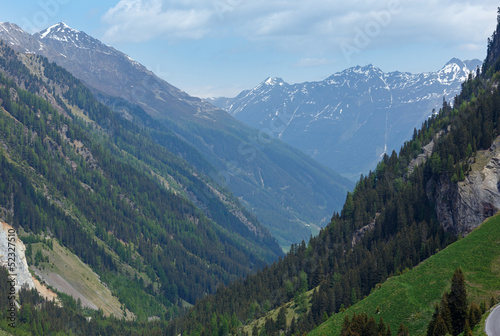 Alpine view from Kaunertaler Gletscherstrasse (Austria)