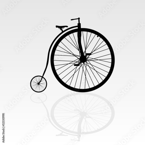 old bike vector illustration
