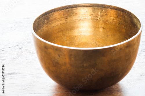 Vintage brass bowl for special tradition ceremony