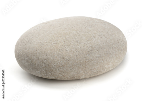 Single grey pebble photo