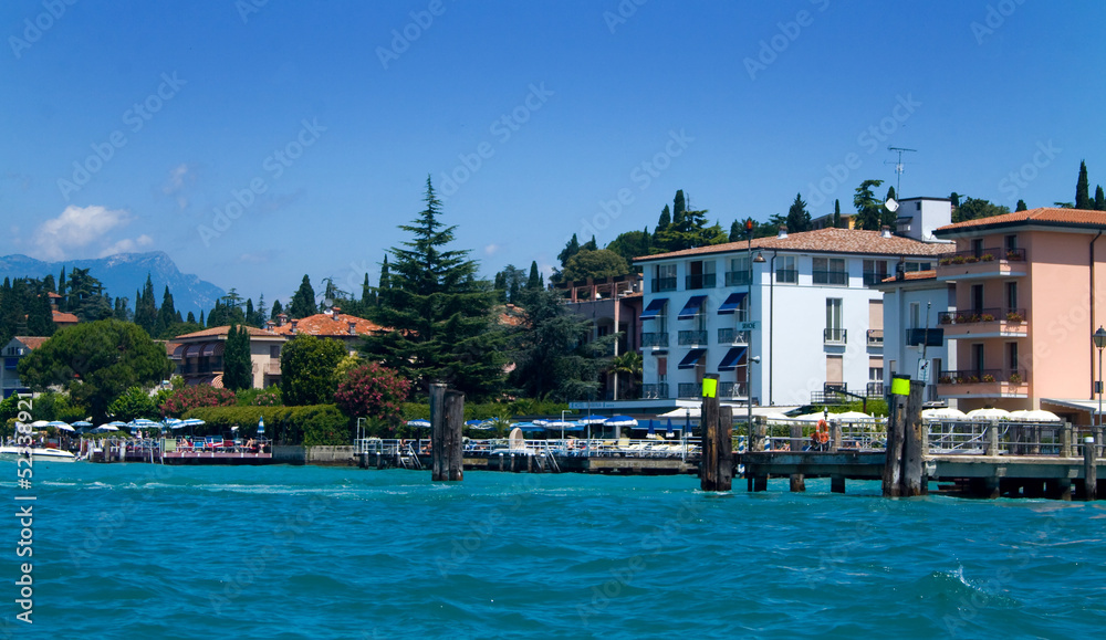 Sirmione on the shore of Lake Garda
