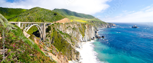The Famous Bixby Bridge on California State Route 1