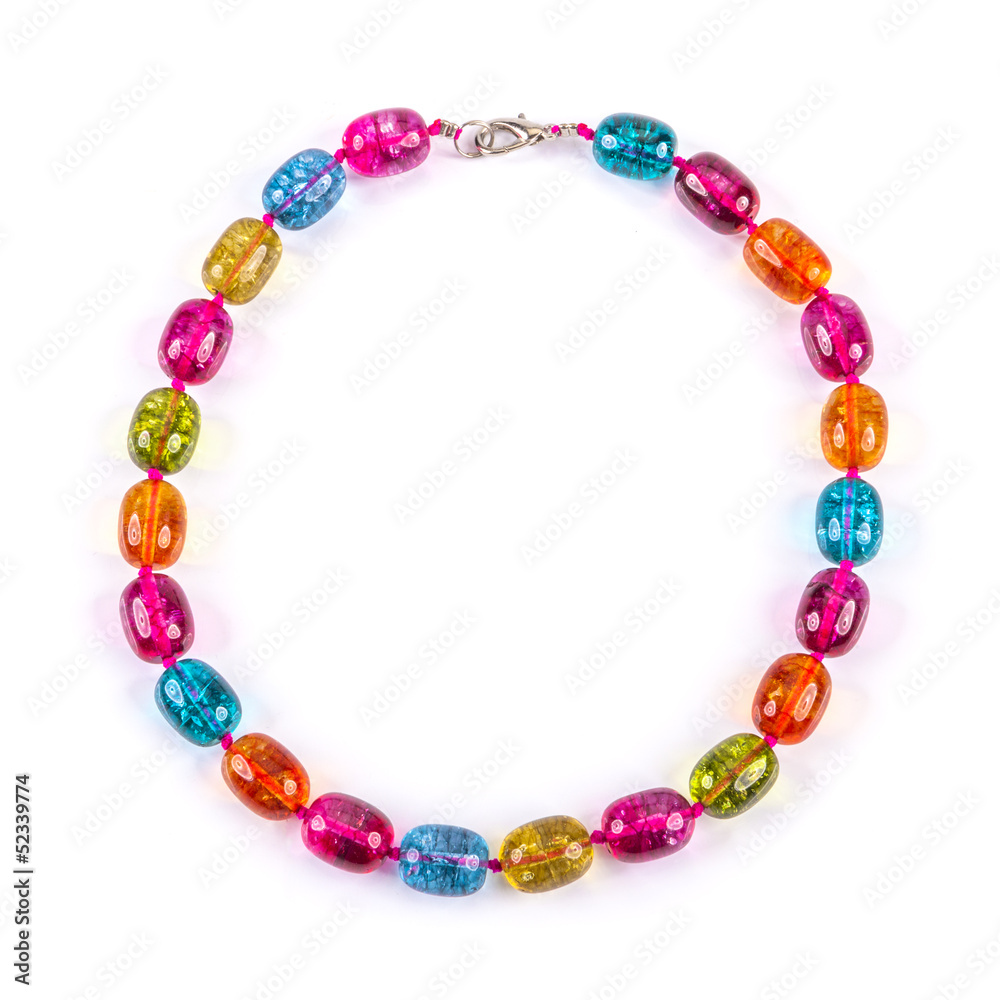 Obraz premium glass bead necklace