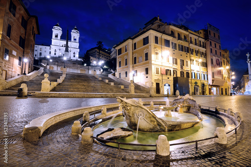 Spanish Steps, Barcaccia Fountain, Rome