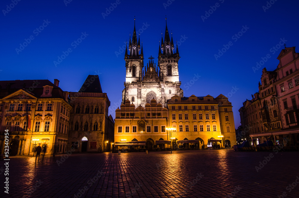 Tyn Church, landmark of Prague old city