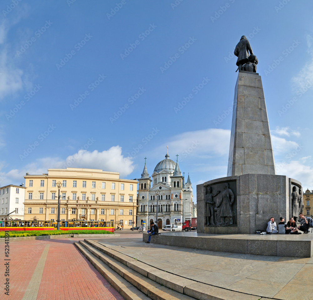 Plac Wolności, Łódź - Stitched Panorama