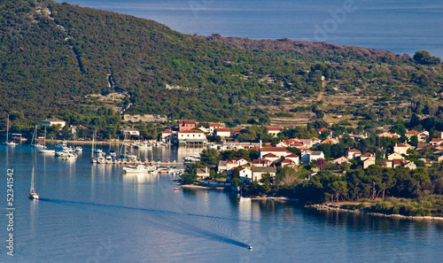 Island of Ilovik nautical harbor photo