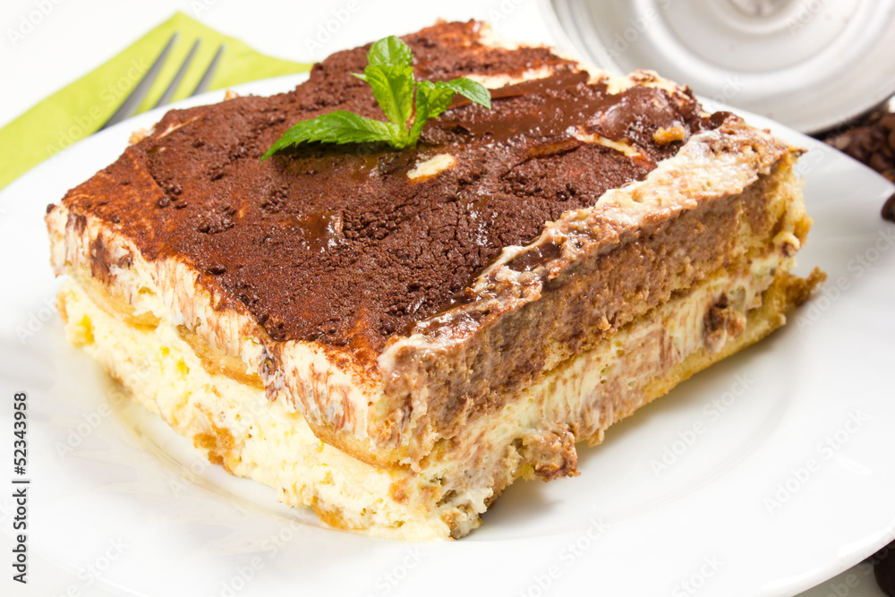 coffee cake on white coffee cake on white