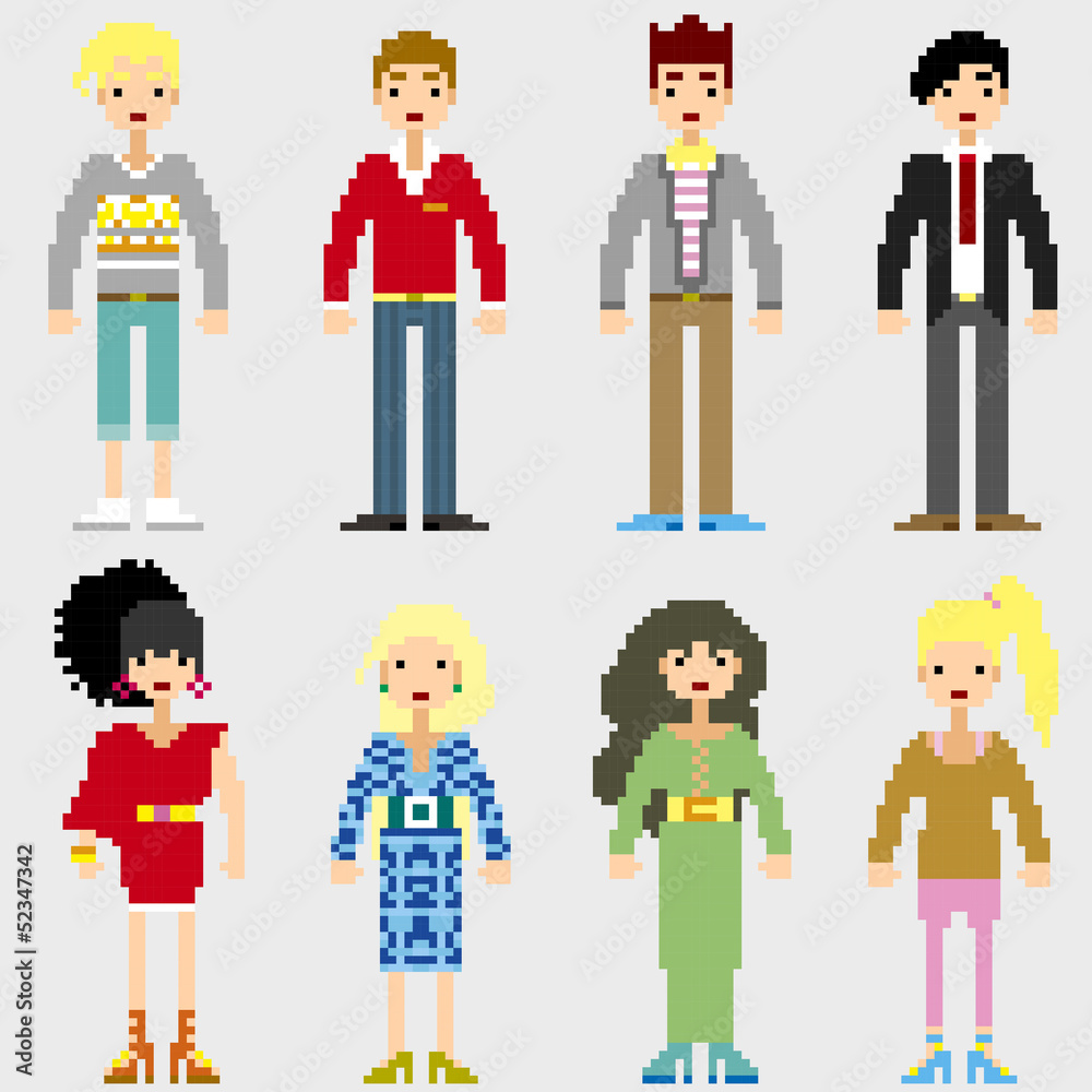 Fashion Pixel People