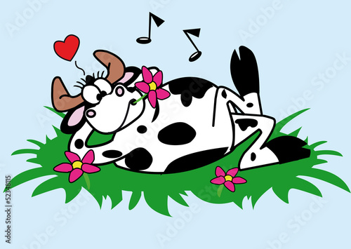 vache,taureau,personnage,bien-être,zen,kool,musique