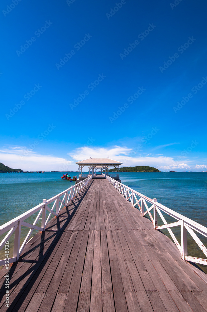 Fototapeta premium walkway to the sea