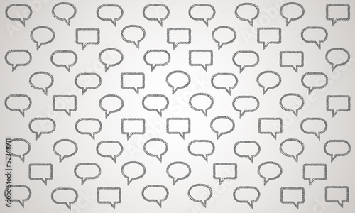 Primed text bubbles background