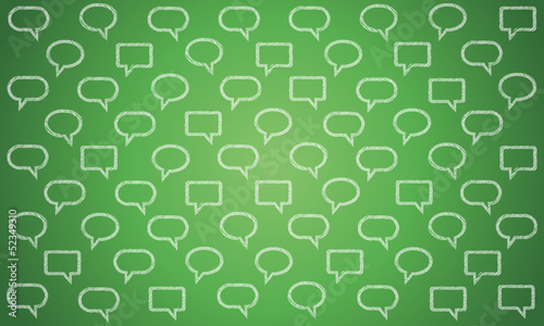 Primed text bubbles background