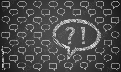 Primed text bubbles background