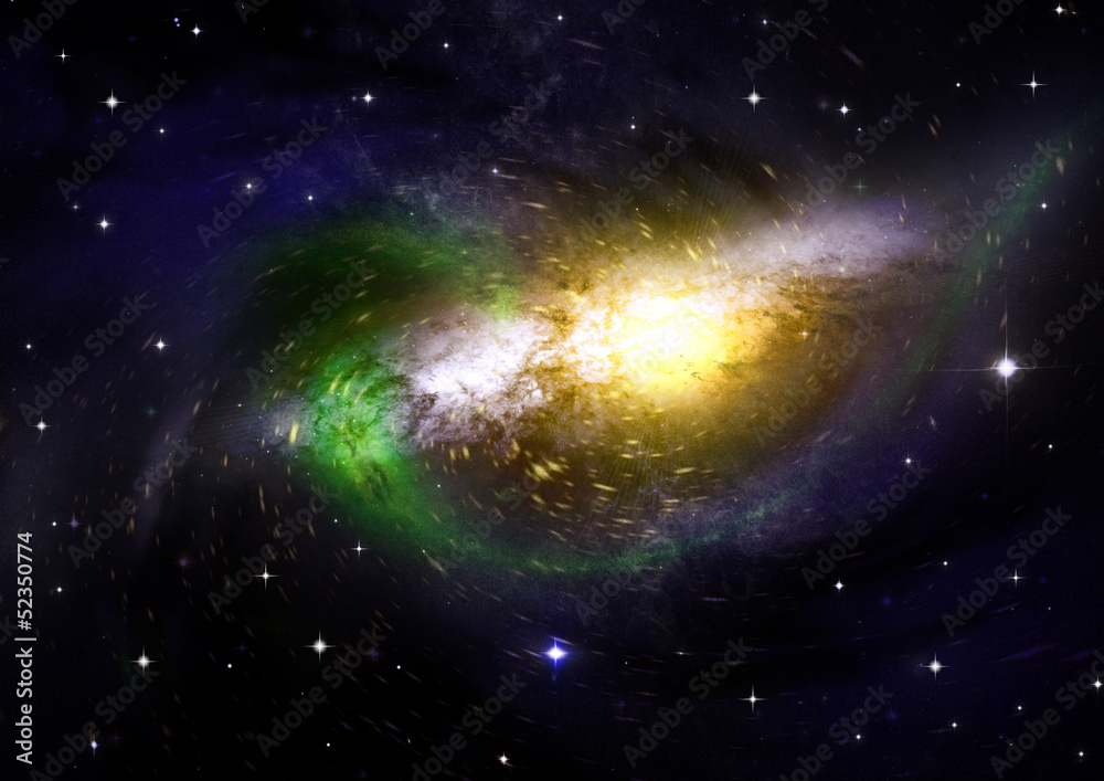 Fototapeta premium galaxy in a free space