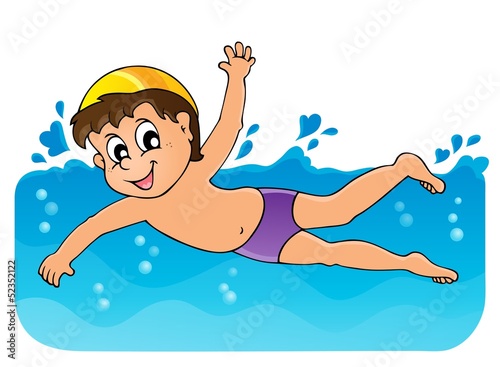 Swimming theme image 3