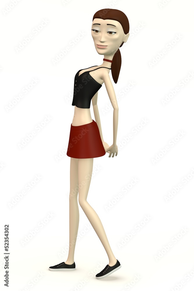 female character in casual clothes seductive pose female character in casual clothes seductive pose