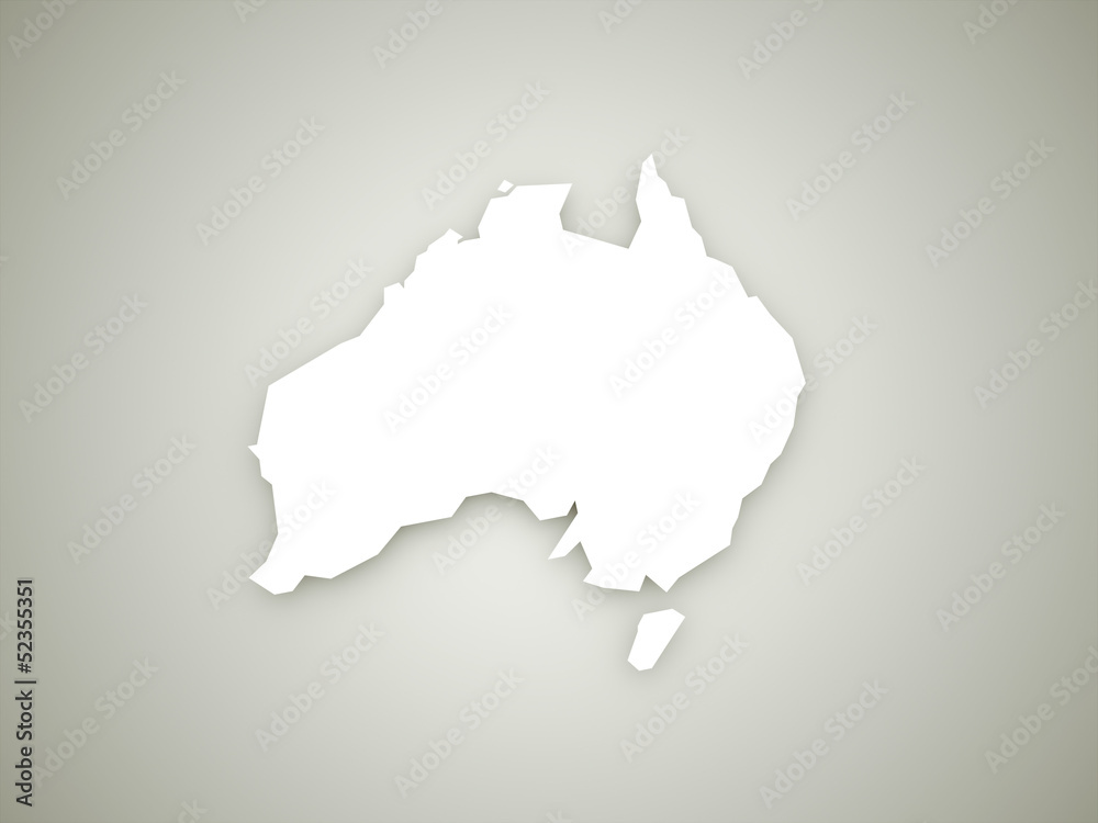 Australia continent map