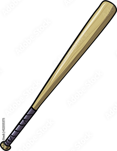 Illustration of baseball bat