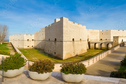 Castle and flowerpots