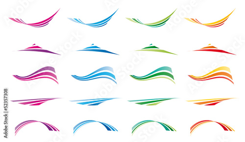 ondas 4 colores