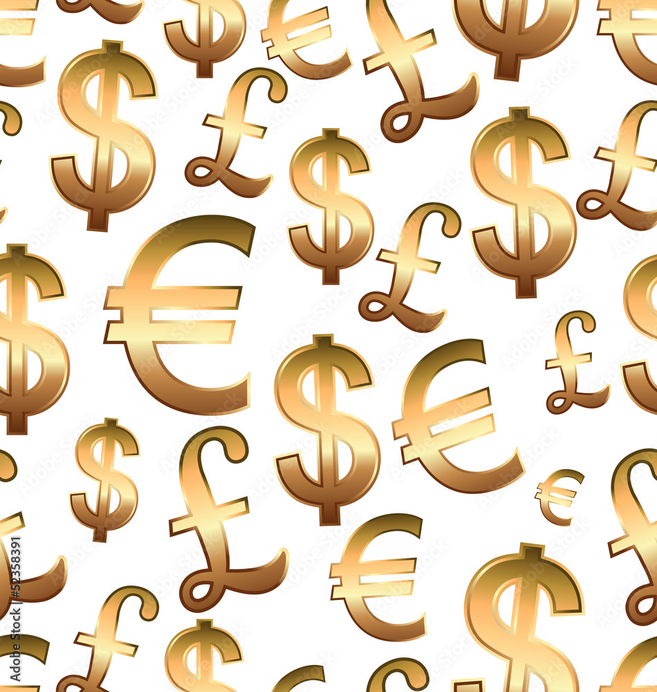 Abstract seamless pattern with money Abstract seamless pattern with money
