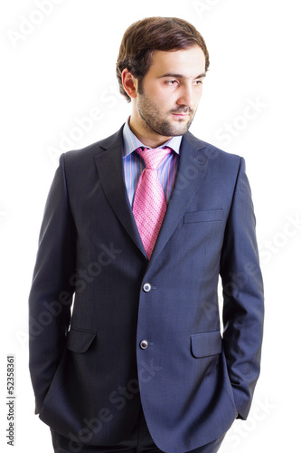 Cutout portrait of a businessman