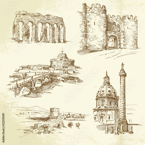 Rome - hand drawn set