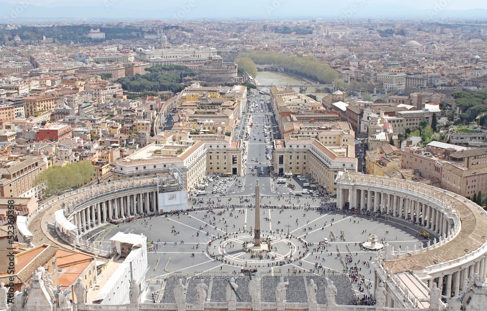 Saint Peter's Square-view from the Dome